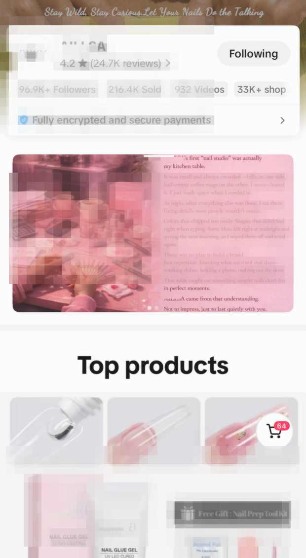 Anonymized TikTok Shop personal care client case